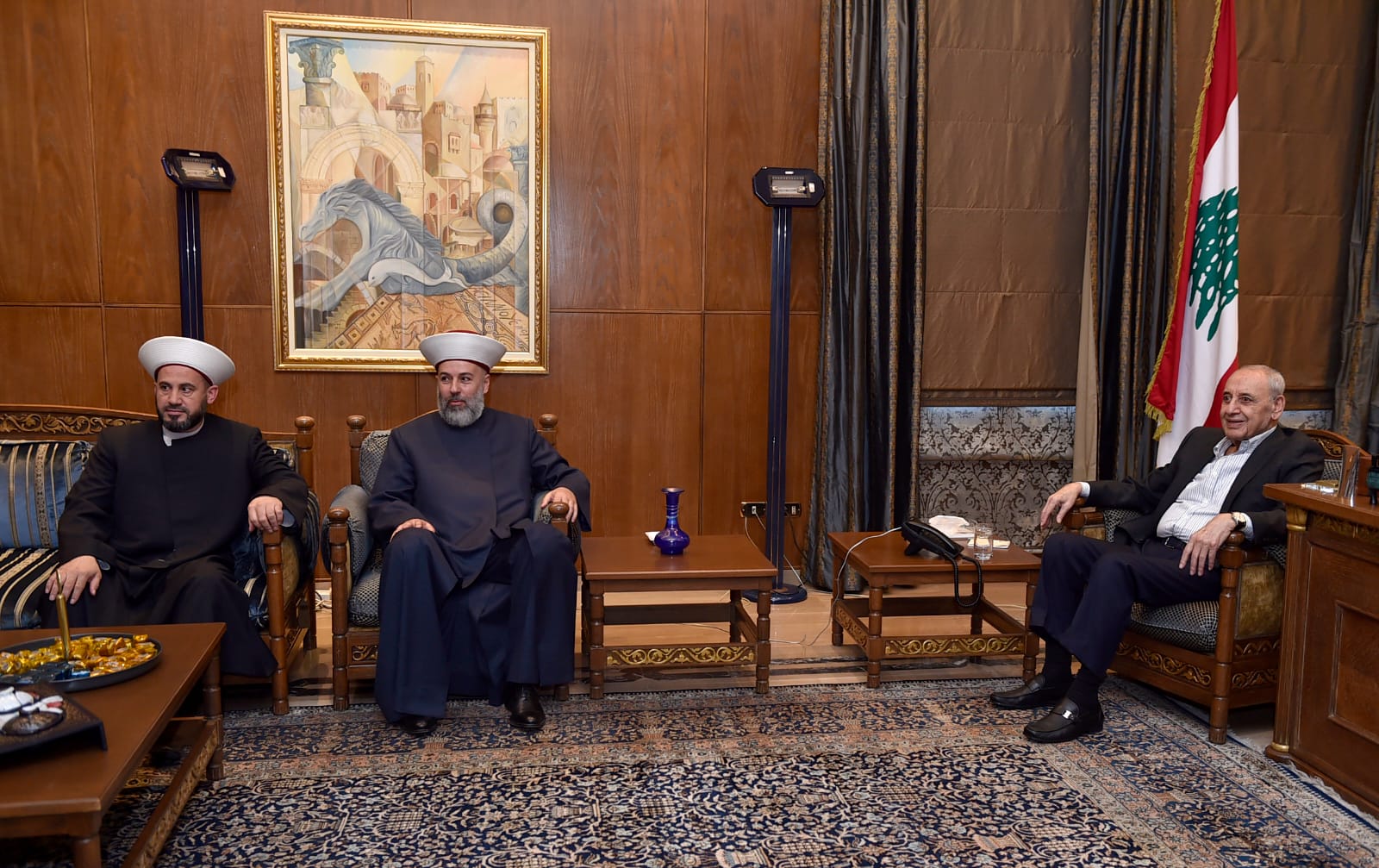 نشاط عين التينة... بري استقبل البيسري ومفتي بعلبك- الهرمل